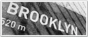 【中古】【輸入品 未使用】JP London PAN5118 uStrip Black And White Brooklyn Road Sign High Resolution Peel Stick Removable Wallpaper Sticker Mural 48 039 Wide by 19