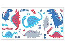 【中古】【輸入品 未使用】Fun4Walls WS40257 Dino Blue Wall Stickers 並行輸入品