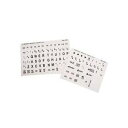 【中古】【輸入品 未使用】Keyboard Stickers Large Print Letters Black on White / Beige Background. Black Letters on White Off White Ivory Background Large Print