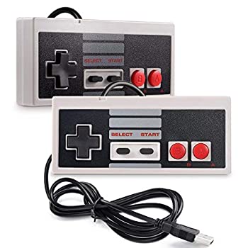 【中古】【輸入品 未使用】2 Pack USB Controller for NES Games suily PC USB Controller Retro Gamepad Joystick Raspberry Pi Gamepad Controller for Windows PC Mac L