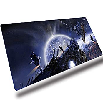 【中古】【輸入品・未使用】EXCOVIP Mouse Pad Gaming XXL - Non-Slip Rubber Mouse pad (35.4 x 15.7 inch) for Computers PCs and Laptops - Star Planet [並行輸入品]