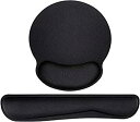 【中古】【輸入品 未使用】Memory Foam Mouse Pad and Keyboard Wrist Rest Support for Office Computer Laptop Mac Ergonomic Mouse Pad Non Slip Durable Comfortab