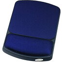 【中古】【輸入品 未使用】Fellowes Gel Wrist Rest and Mouse Rest Sapphire/Black (98741) 並行輸入品