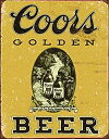 【中古】【輸入品・未使用】Desperate Enterprises Coors Golden Beer Vintage Tin Sign 12.5" W x 16" H [並行輸入品]