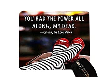 【中古】【輸入品・未使用】Inspirational Quote Red Slippers Design Print Image Desktop Office Silicone Mouse Pad by Trendy Accessories [並行輸入品]