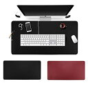 【中古】【輸入品・未使用】Buwico Office Computer Desk Pad Double Sided PU Leather Desk Mat Mouse Pad Non-Slip Blotter Mat Waterproof Laptop Protector Writing Mat