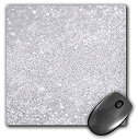 楽天アトリエ絵利奈【中古】【輸入品・未使用】3dRose Mouse Pad Image of Silver Sparkly Style in Luxury 8 x 8' （mp_252114_1） [並行輸入品]