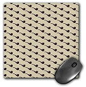 【中古】【輸入品 未使用】3dRose Mouse Pad Brown Smoking Pipes Pattern - 8 by 8-Inches (mp_210849_1) 並行輸入品