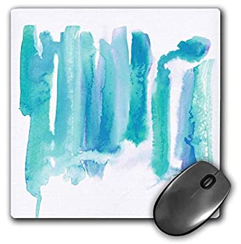 【中古】【輸入品 未使用】3dRose Mouse Pad Original Abstract Watercolor Painting in Teal Turquoise Blue Colorway - 8 by 8-Inches (mp_289198_1) 並行輸入品