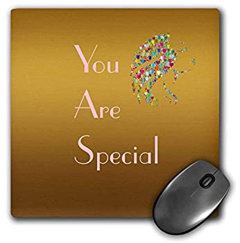 楽天アトリエ絵利奈【中古】【輸入品・未使用】3dRose Mouse Pad Image of Words You are Special with Prism Ladies Head - 8 by 8-Inches （mp_291019_1） [並行輸入品]