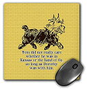 【中古】【輸入品 未使用】3dRose Mouse Pad Cute Toto Illustration in Brown Over Yellow Brick Road Background - 8 by 8-Inches (mp_302301_1) 並行輸入品