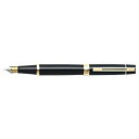 【中古】【輸入品・未使用】Sheaffer 300 Series Glossy Black Fountain Pen Featuring Gold Tone T...