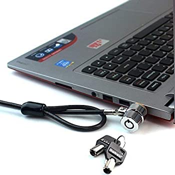 yÁzyAiEgpzRUBAN Notebook Lock and Security Cable (PC/Laptop) Two Keys 6.2 foot (Black) [sAi]