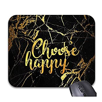 【中古】【輸入品・未使用未開封】Mouse Pads Gold Black Marble Fitness Motivation Classical Non-Slip Rubber Gaming Mouse Mat Desk Accessories & Workspace Organizers [並