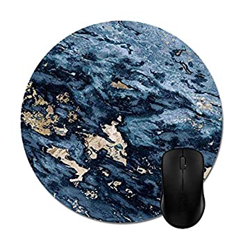 yÁzyAiEgpzFunice Elegant White and Blue Marble Mouse Pads Trendy Office Computer Accessories [sAi]