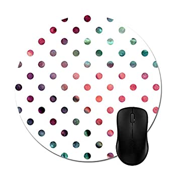 【中古】【輸入品・未使用】Funice Teal Polka Dots Mouse Pads Trendy Office Computer Accessories [並行輸入品]