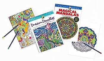 yÁzyAiEgpzFaber Castell Creative Haven Dream Doodles & Magical Mandals Coloring Books with Pencils & Sharpener [sAi]