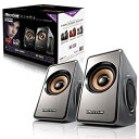 yÁzyAiEgpzROYCHE MR-1200 USB Powered Speaker 2ch 3D Stereo Laptop Desktop Tablet - gray [sAi]