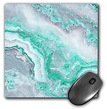 【中古】【輸入品・未使用】3dRose Mouse Pad Image of Trendy Luxury Aqua Mint Quartz and Gray Gemstone Agate Geode 8 x 8' (mp_275123_1) [並行輸入品]