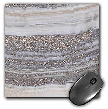 【中古】【輸入品・未使用】3dRose Image of Trendy Gray Rock Gemstone Agate and Copper Glitter Mouse Pad (mp_275120_1) [並行輸入品]