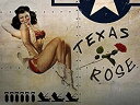 yÁzyAiEgpzOMSigns Texas Rose Metal Sign WWII Airplane Nose Art Pinup Girl Vintage Decor [sAi]