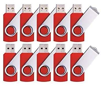 yÁzyAiEgpzEnfain 8GB USB Flash Drive - Pack of 10 - Red [sAi]