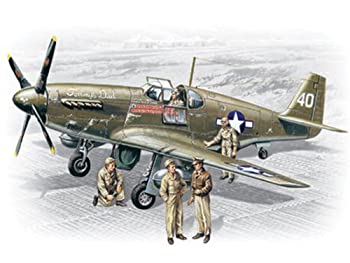 【中古】【輸入品・未使用】ICM Models P-51B Mustang with Crew Building Kit [並行輸入品]