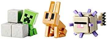 yÁzyAiEgpzMinecraft Mini Figure 3-Pack Elder Guardian Sneaky Creeper & Rabbit [sAi]