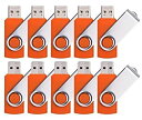 yÁzyAiEgpzEnfain 16GB 10 Pcs 10 Pack usb Memory Stick Jump Flash Drive(16GBOrange) [sAi]