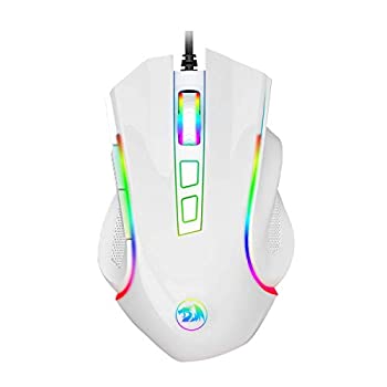 yÁzyAiEgpzRedragon M602 RGB Wired Gaming Mouse RGB Spectrum Backlit Ergonomic Mouse Griffin Programmable with 7 Backlight Modes up to 7200 DPI fo