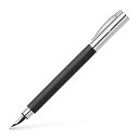 【中古】【輸入品・未使用】Faber-Castell Ambition Black Fountain Pen M (gift-boxed) 万年筆 (並行輸入品...