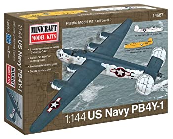 【中古】【輸入品・未使用】Minicraft PB4Y-1 USN with 2 Marking Options Model Kit 1/144 Scale [並行輸入品]