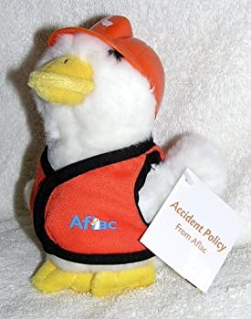 【ポイントアップ中！】【中古】【輸入品・未使用未開封】Talking 6" Plush Aflac Duck in Orange Safety Vest and Construction Hard Hat [並行輸入品]のサムネイル