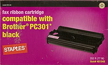 【中古】【輸入品 未使用】Fax Ribbon Cartridge Compatible with Brother Pc301 (Black) 並行輸入品