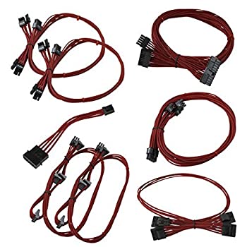 šۡ͢ʡ̤ѡEVGA Red GS/PS (550/650 Watt) Power Supply Cable Set Individually Sleeved(100-CR-0650-B9) [¹͢]