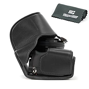 【中古】【輸入品・未使用未開封】MegaGear 'Ever Ready' Protective Leather Camera Case Bag for Sony Alpha A6000 with 16-50mm [並行輸入品]