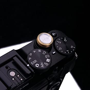 楽天アトリエ絵利奈【中古】【輸入品・未使用】Gariz Metal XA-SB5 Camera Screw Type Soft Button for X-PRO1 XPRO1 X-E1 XE1 X100 X10 X100S X20 LEICA CONTAX Gold with Plastic Snap [並行