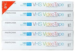 【中古】【輸入品・未使用】Memorex T-120 120 Minute RV VHS Video Tape (5 Pack) [並行輸入品]