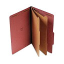 【中古】【輸入品・未使用】Pressboard Classification Folder Legal Six-Section Red 10/Box (並行輸入品)(3)
