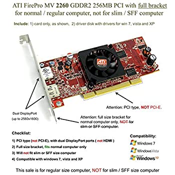 yÁzyAiEgpzEpic IT Service - ATI FirePro MV 2260 GDDR2 256MB PCI (full size bracket) [sAi]