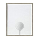 【中古】【輸入品・未使用】DesignOvation Sylvie Golf Ball Portrait Framed Canvas Wall Art 18x2...