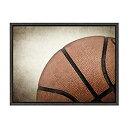 【中古】【輸入品・未使用】DesignOvation Sylvie Vintage Basketball Quarter Sport Print Framed ...