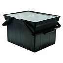 【中古】【輸入品・未使用】Companion Portable File Storage Box Legal/Letter Plastic Black (並行輸入品)