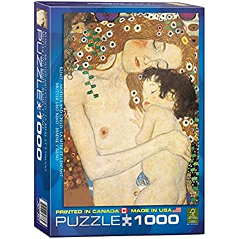 【中古】【輸入品 未使用】EuroGraphics Mother and Child by Gustav Klimt 1000 Piece Puzzle 並行輸入品