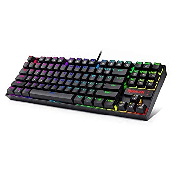 【中古】【輸入品・未使用】Redragon K552 Mechanical Gaming Keyboard 60% Compact 87 Key Kumara Wired Cherry MX Blue Switches Equivalent for Windows PC Gamers (RGB