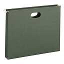 【中古】【輸入品・未使用】1 3/4 Inch Hanging File Pockets with Sides Letter Standard Green 25...