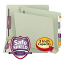【中古】【輸入品・未使用】Three Inch Expansion Folder Two Fasteners End Tab Letter Gray Green 25/Box (並行輸入品)(3)