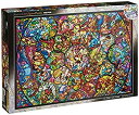 【中古】【輸入品 未使用】Disney Stained Art Jigsaw Puzzle 1000P All Stars Stained Glass (DS-1000-764) 並行輸入品