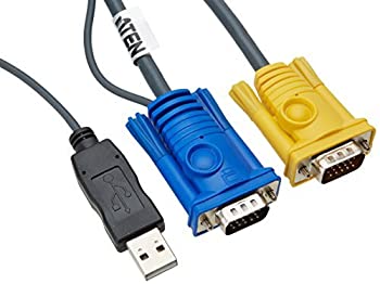 yÁzyAiEgpzAten Technology 2L5202UP 6-Feet PS/2 to USB Intelligent KVM Cable [sAi]