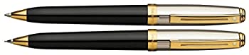 【中古】【輸入品 未使用】Sheaffer Prelude Ball Pen/Mechanical Pencil Set Black Lacquer Finish with Palladium Plate Cap and 22K Gold Plate Trim (SH/337-9) ボール